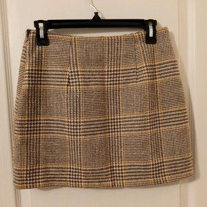 Forever 21 lined wool look skirt